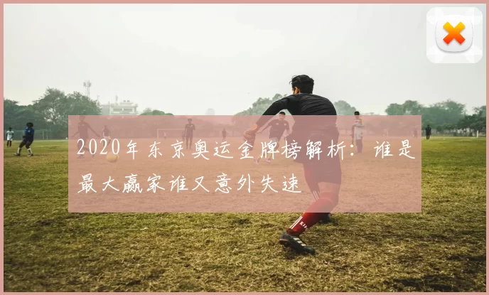 2020年东京奥运金牌榜解析:谁是最大赢家谁又意外失速
